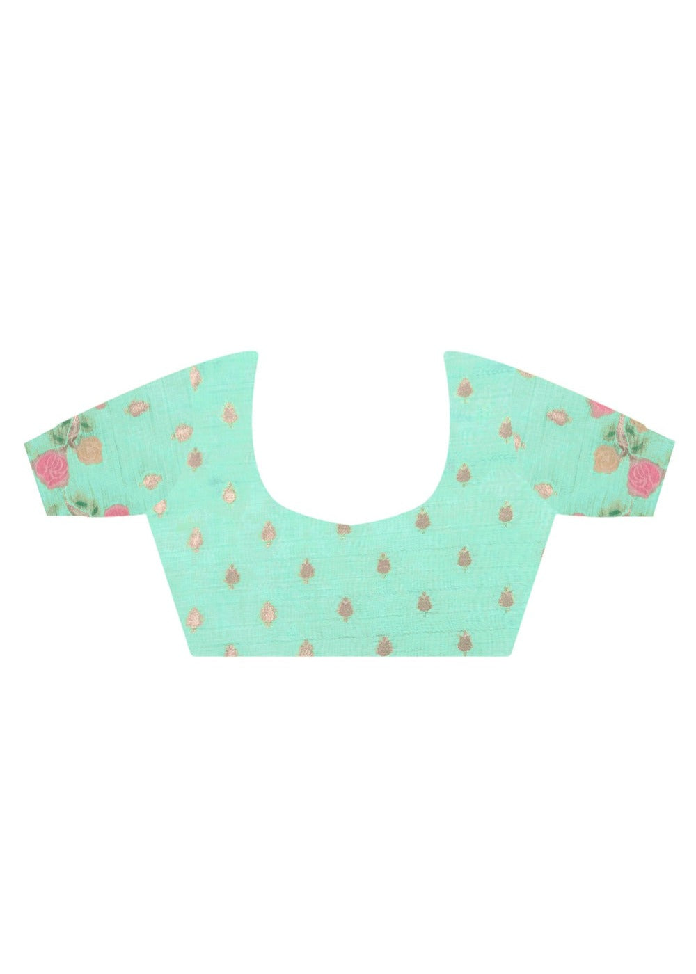 Two Tone Green Handwoven Cotton Silk Saree