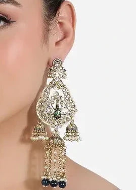 Vintage Vibes Emerald Green Earrings