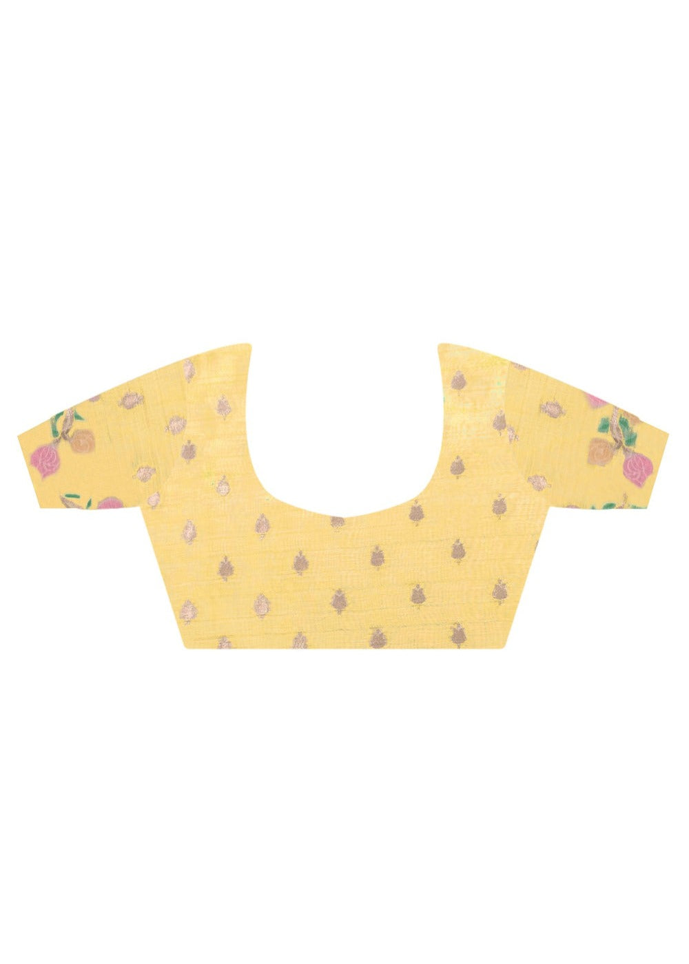 Green and Lime Yellow Handwoven Cotton Silk Saree