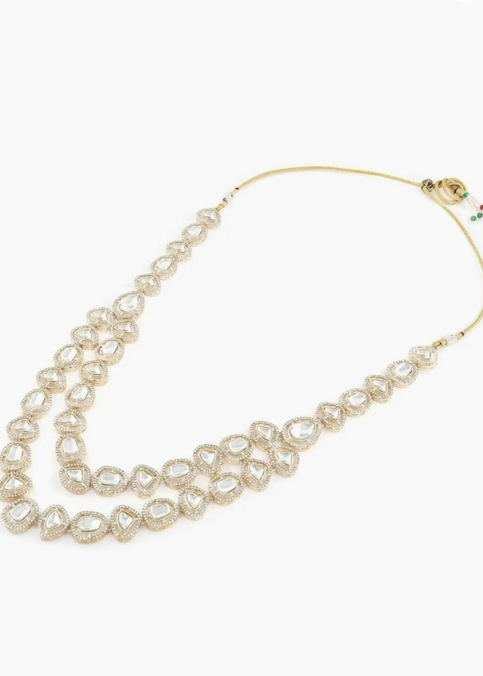 Kundan Polki Necklace Set With Earrings