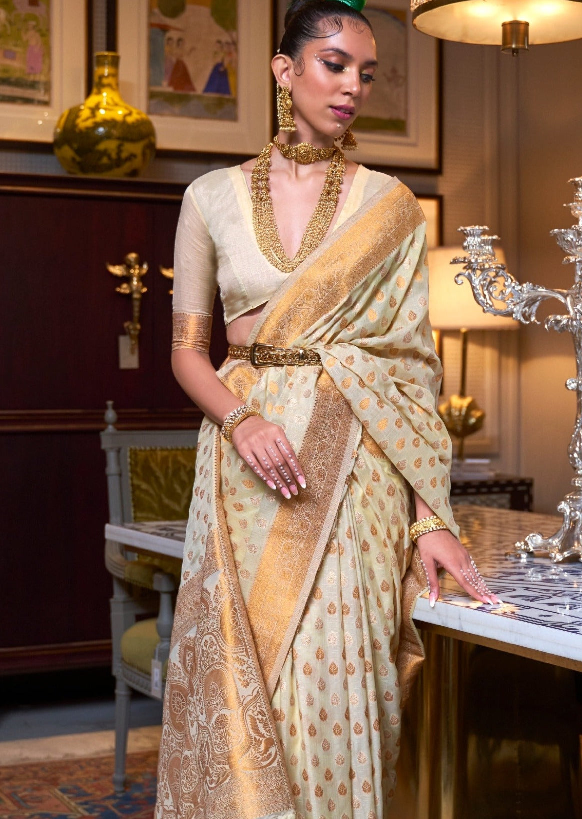 Khaddi georgette zari banarasi saree online price india usa.