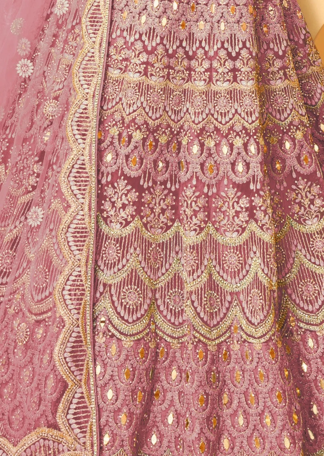 Mirror work on lehenga choli online for bride usa uk uae.