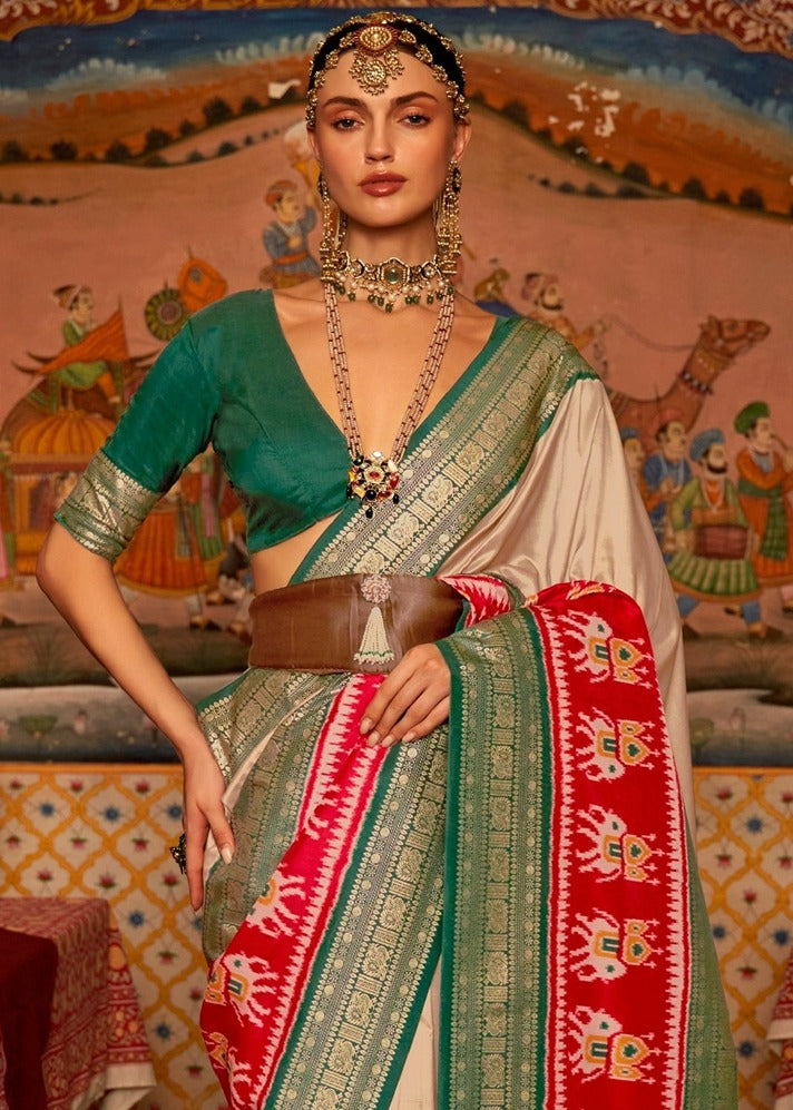 Banarasi patola saree online shopping in New York USA for Indian brides and wedding guests.