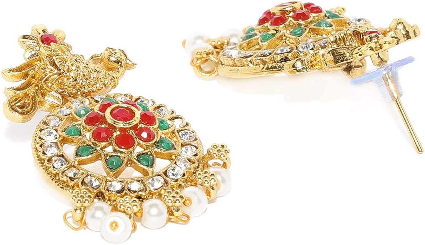 Shop peacock design polki jewellery online usa uk with shopping price.