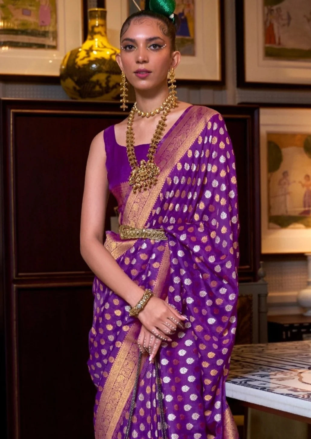 Pure khaddi georgette chiffon banarasi saree online price usa india.