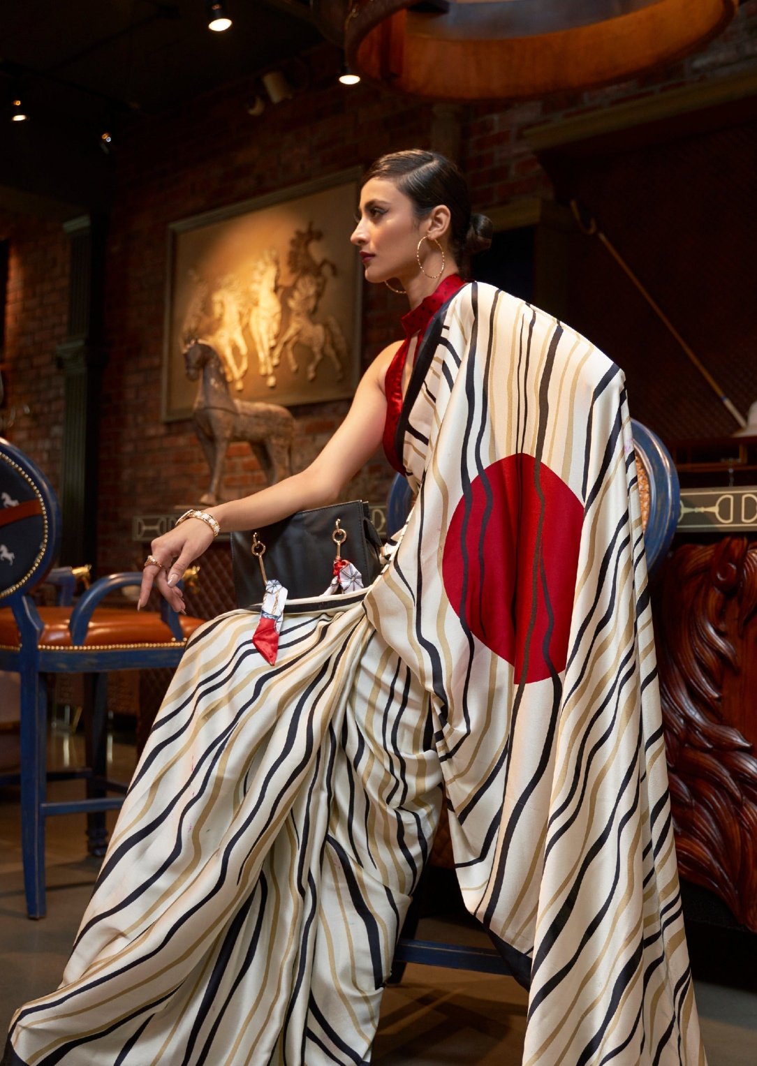 Pure satin silk white saree usa online price with designer red blouse for wedding.