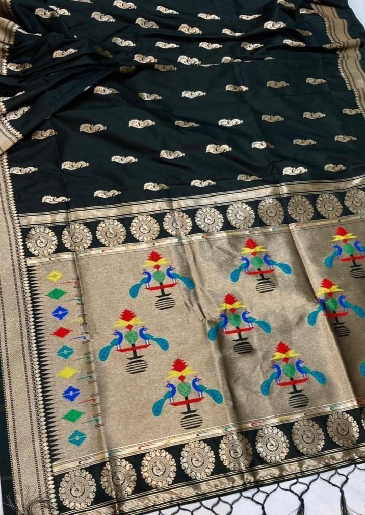 Pure Paithani Silk Handloom Saree