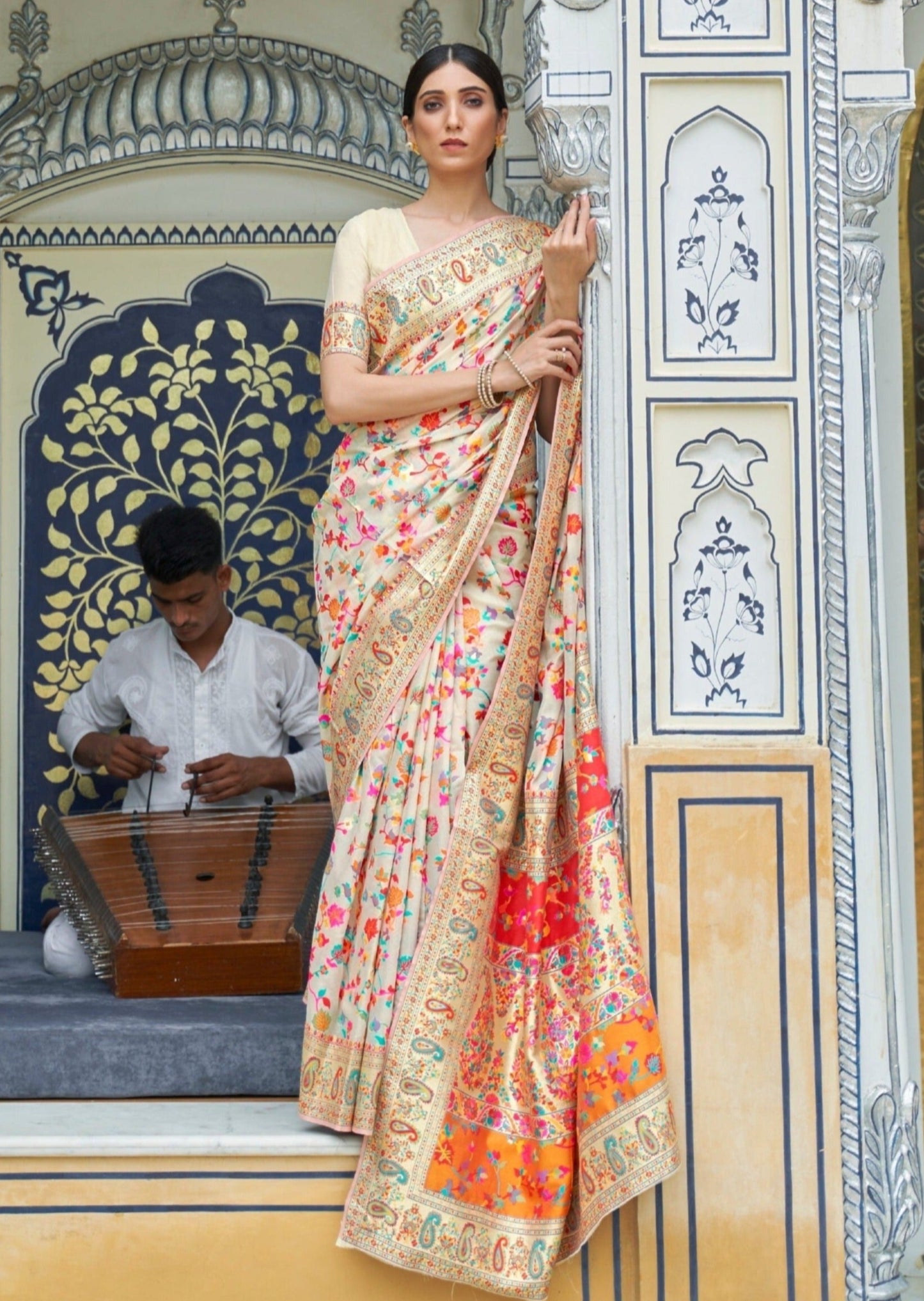 Kani jamawar saree online designs.
