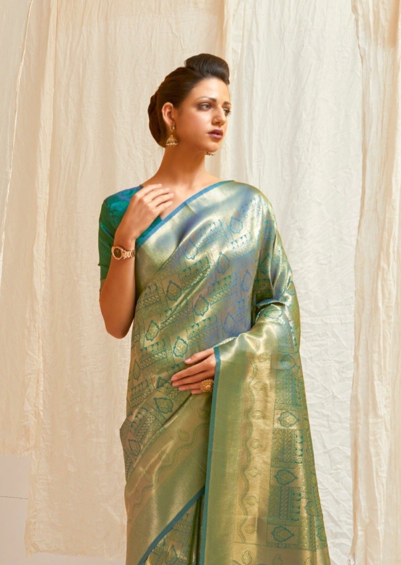 Green Kanjivaram Silk Saree