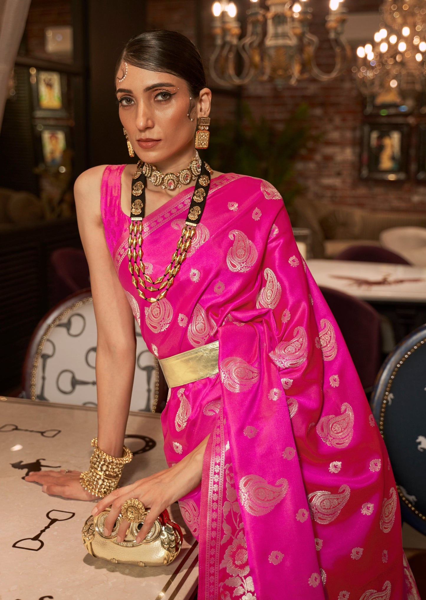 Pure Satin Silk saree online