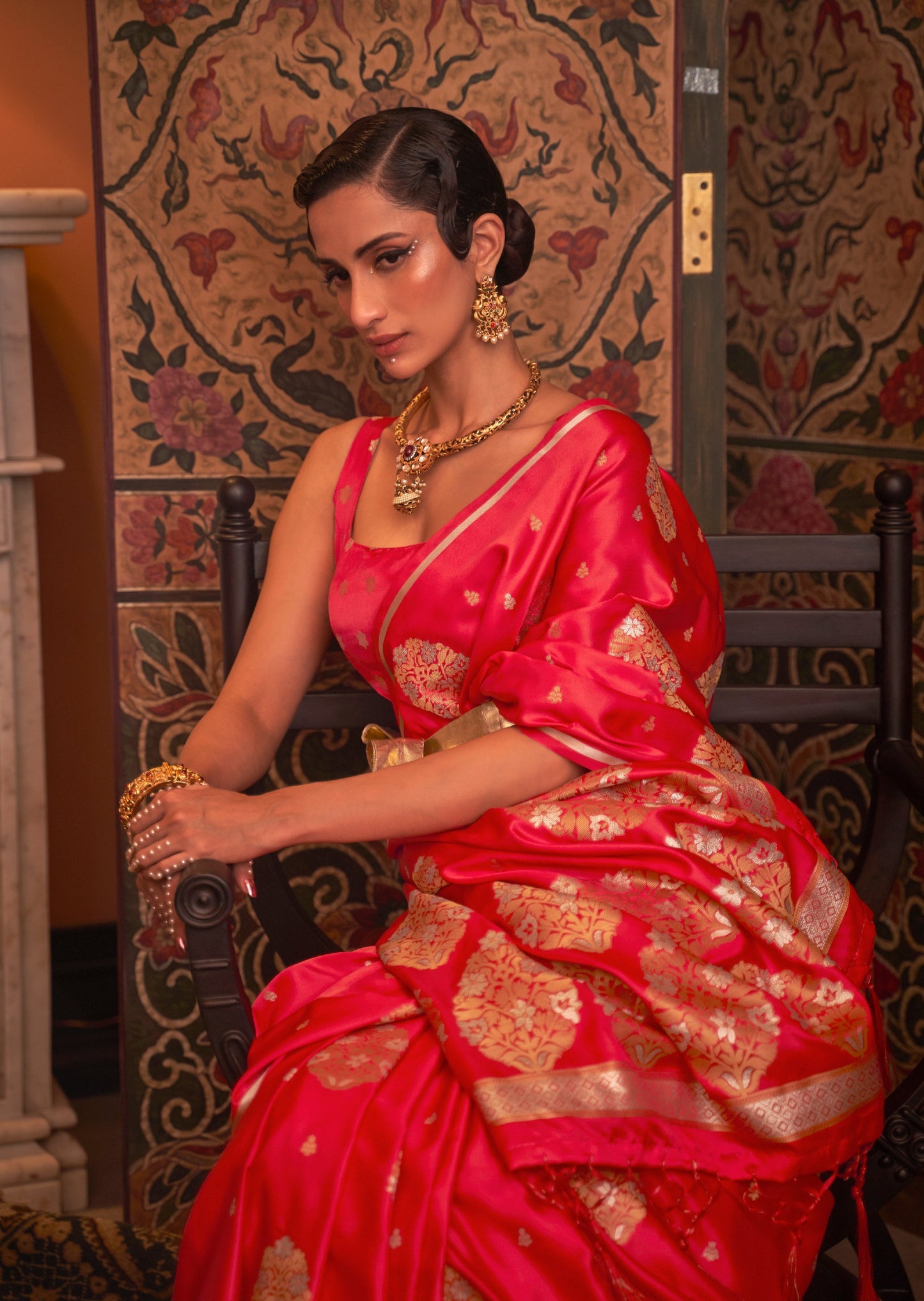 Satin silk sarees online