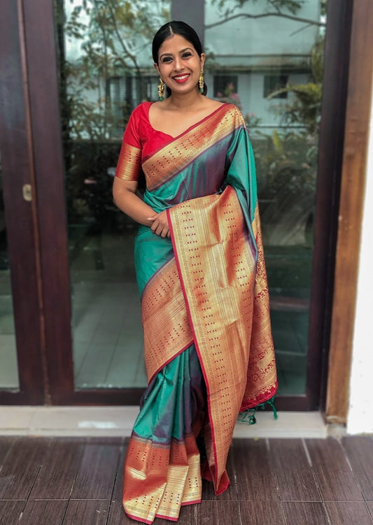 Handcrafted Banarasi saree