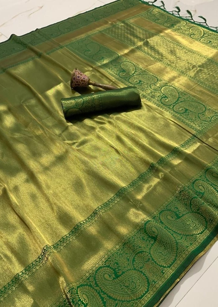 Pure Kanjivaram Silk Bridal Handloom Saree (with colour options)