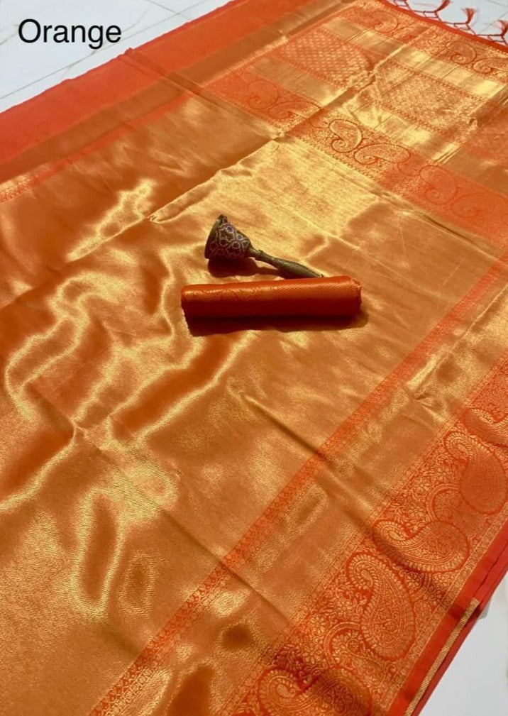 Pure Kanjivaram Silk Bridal Handloom Saree (with colour options)