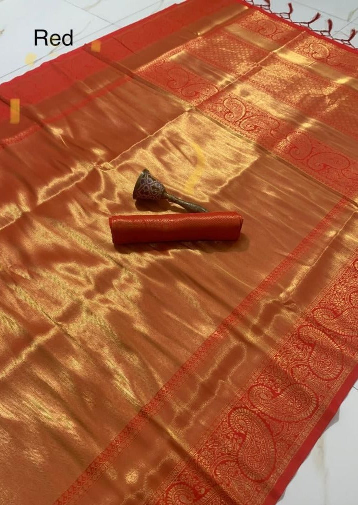 Pure Kanjivaram Silk Bridal Handloom Saree (with colour options)
