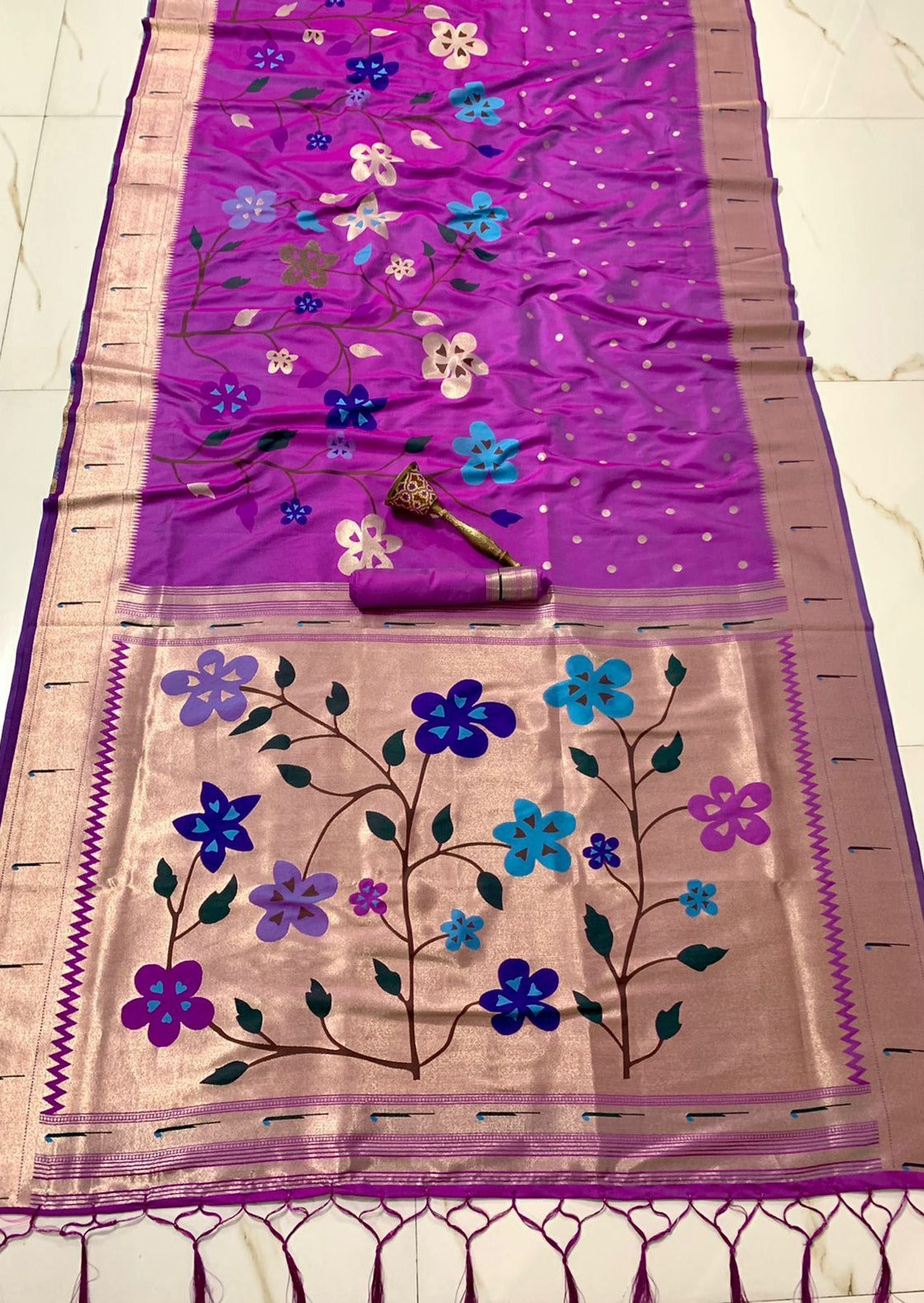 Paithani Saree with Muniya Border