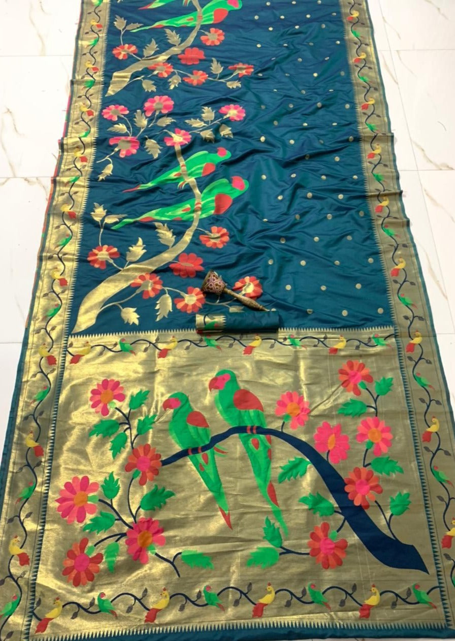 Pure Paithani Silk saree