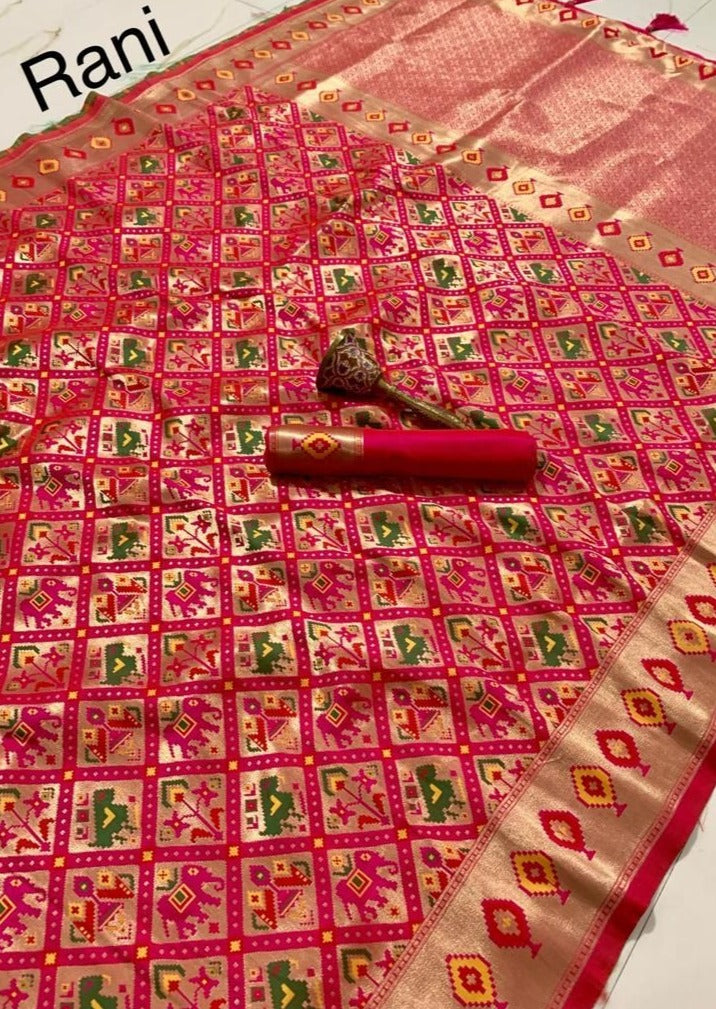 Pure silk Handloom Patola saree