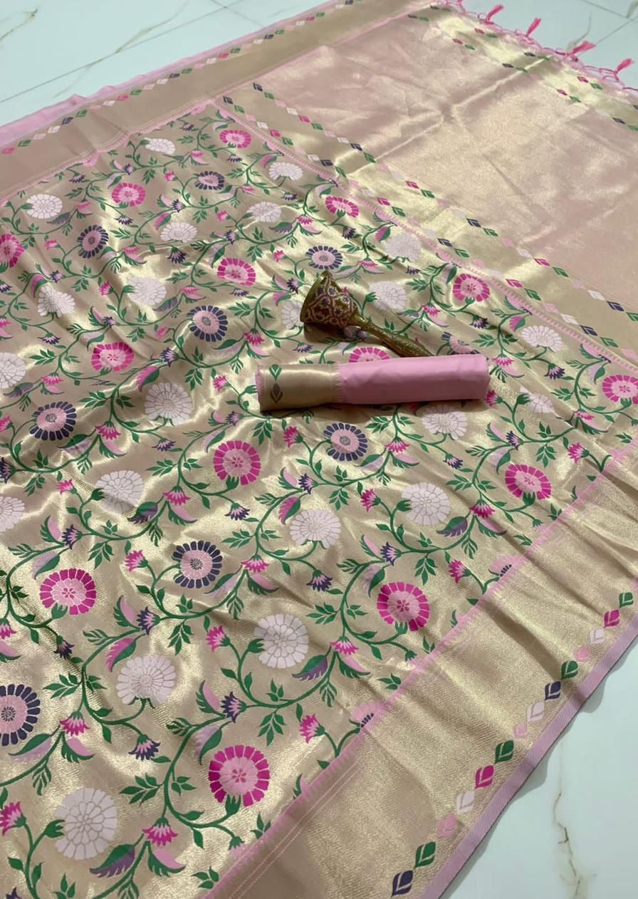 Pure Paithani Handloom Silk Saree (with colour options)
