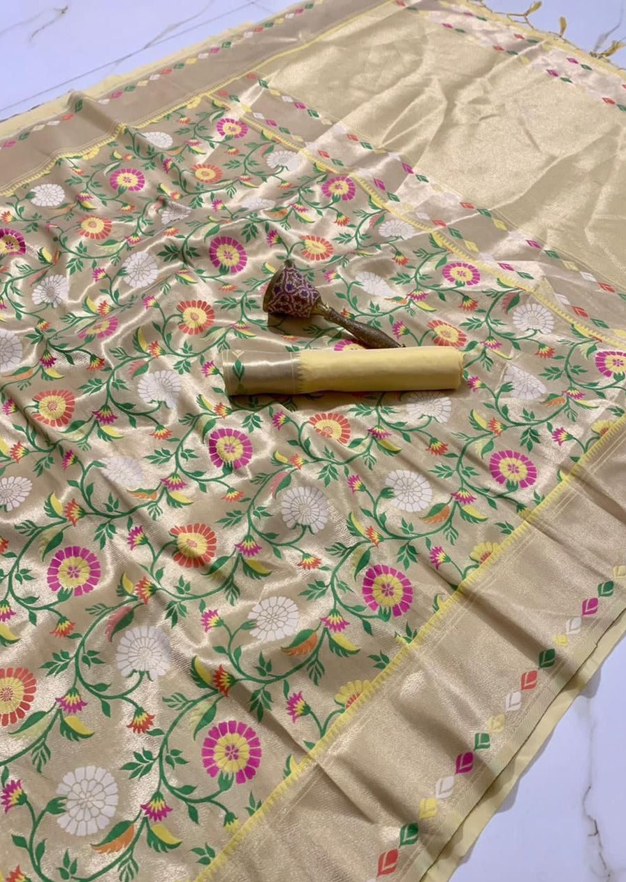 Pure Paithani Handloom Silk Saree (with colour options)