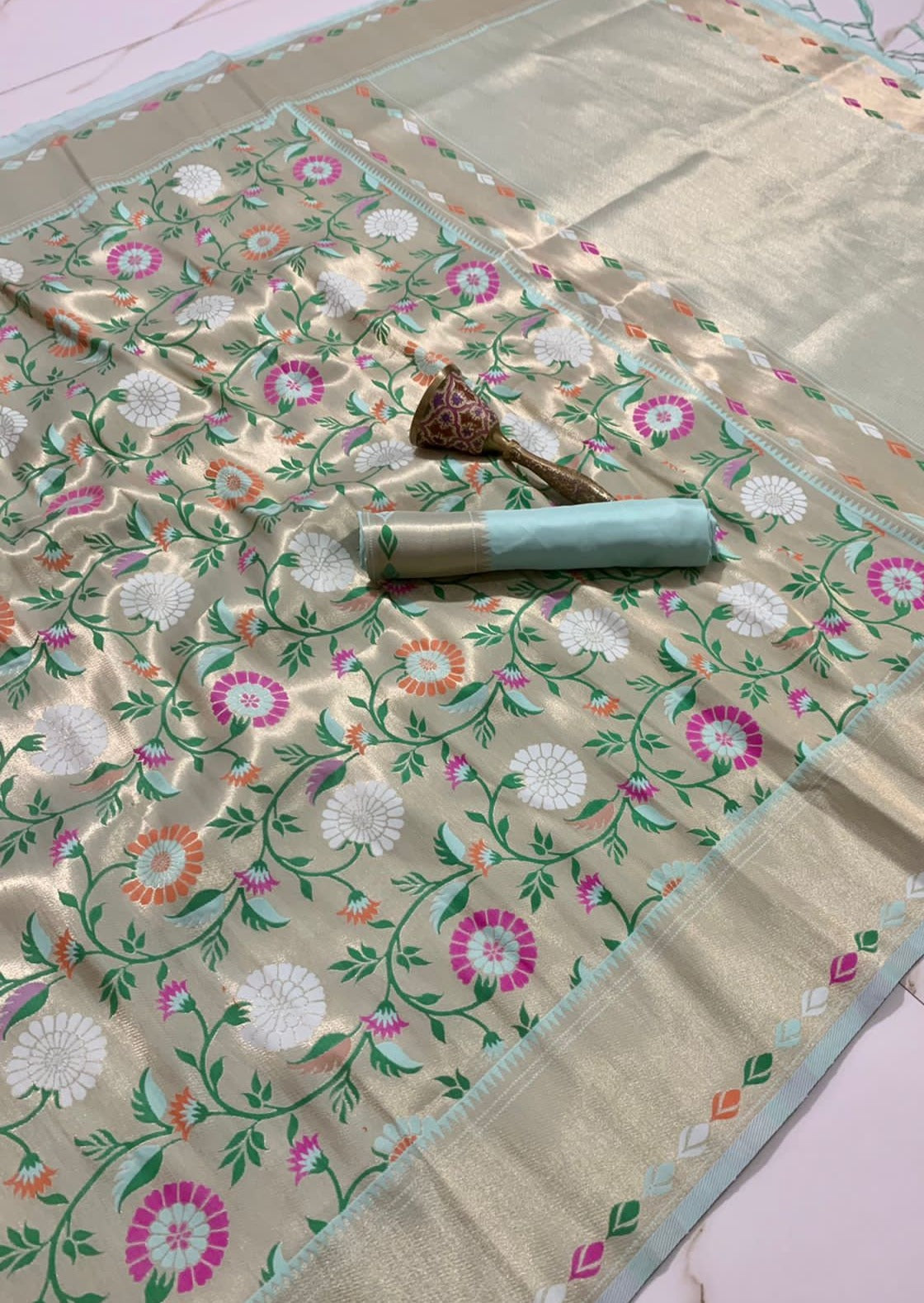 Pure Paithani Handloom Silk Saree (with colour options)