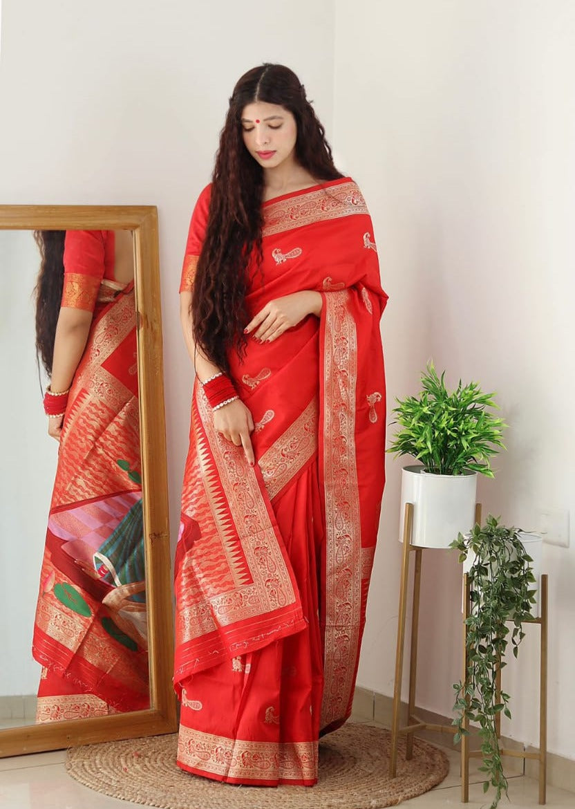 Paithani Silk Bridal Saree (two colour options)