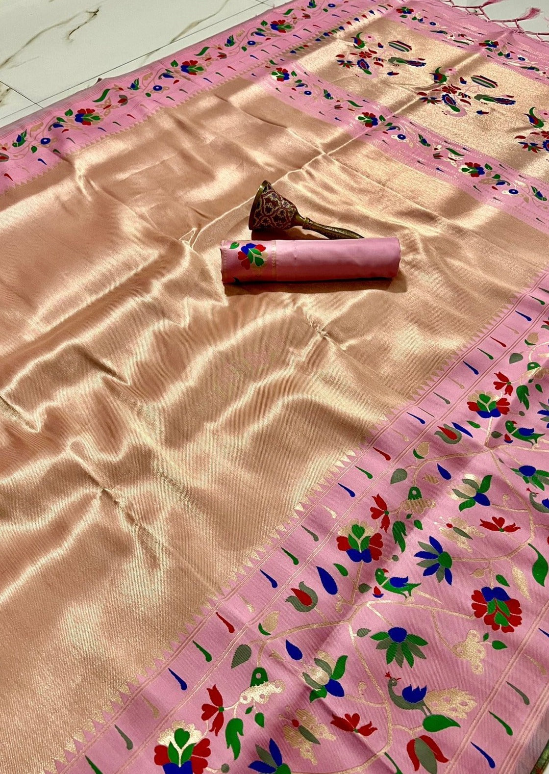 Kanchipuram Paithani Fusion Saree