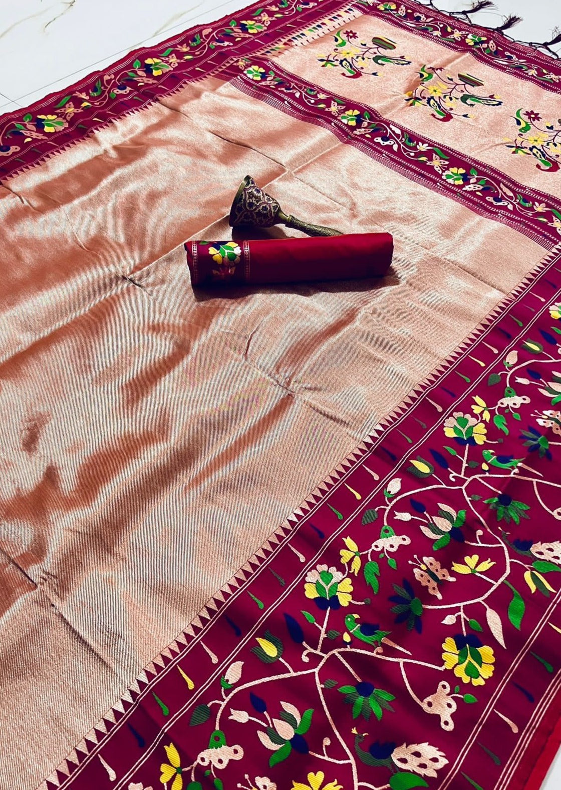 Kanchipuram Paithani Fusion Saree