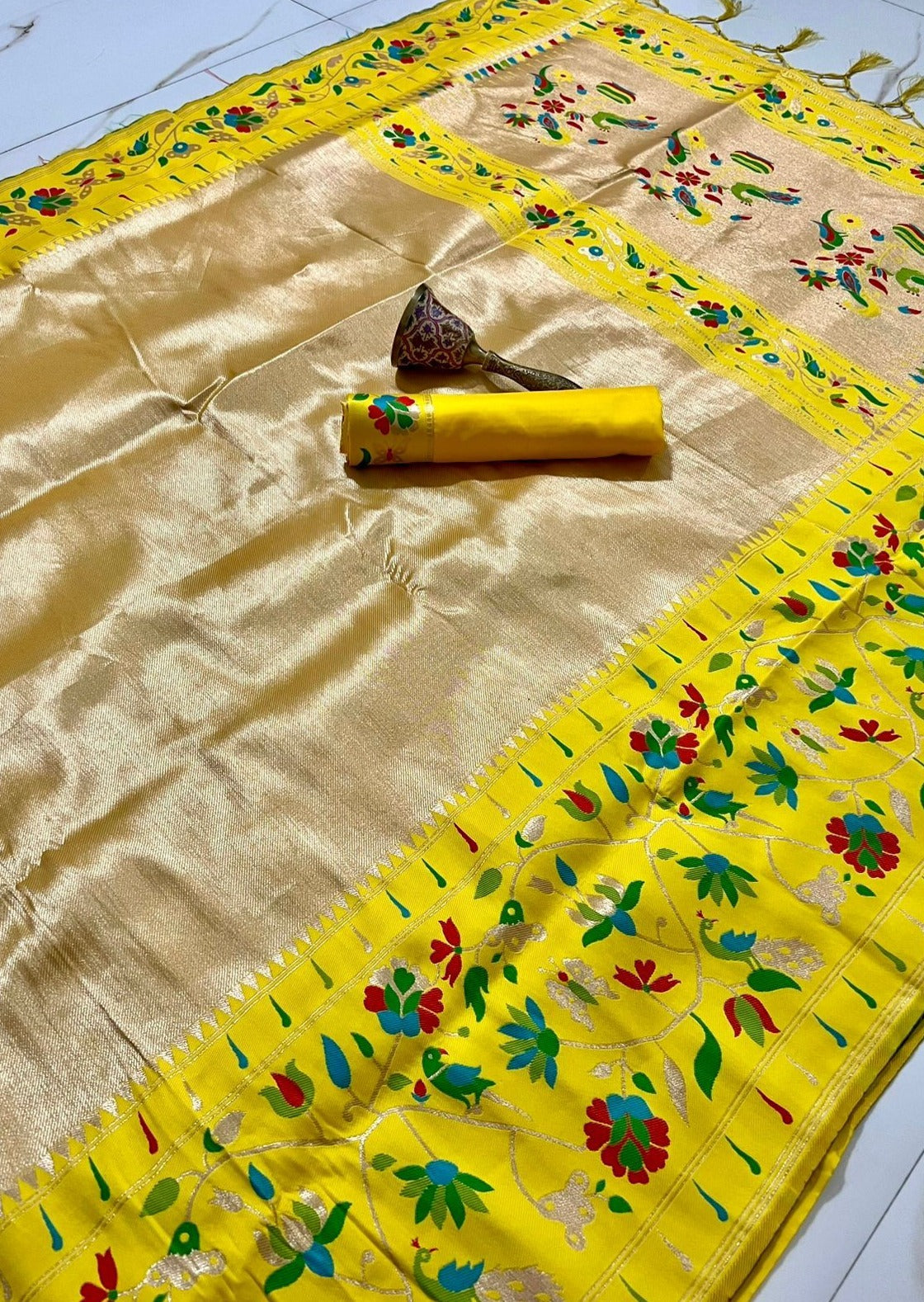 Kanchipuram Paithani Fusion Saree