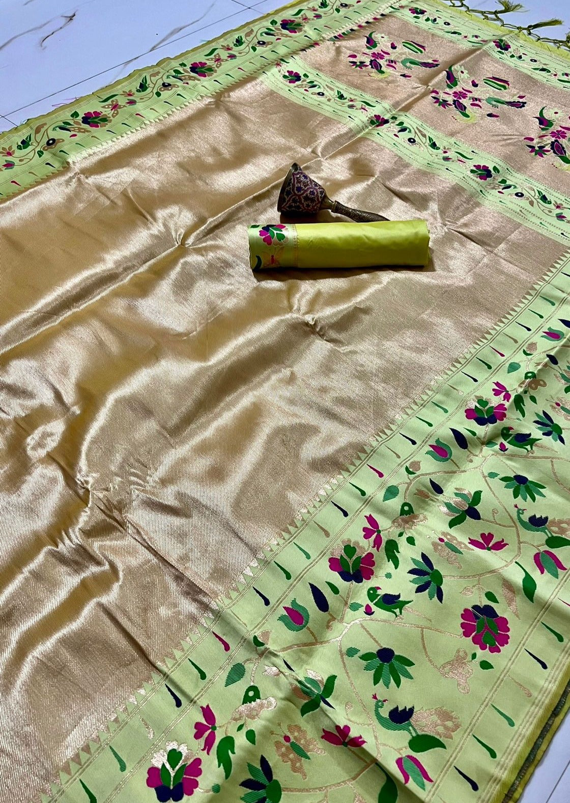 Kanchipuram Paithani Fusion Saree