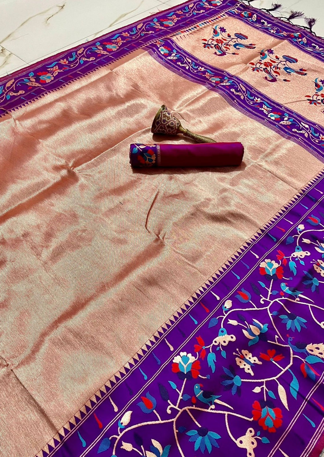 Kanchipuram Paithani Fusion Saree