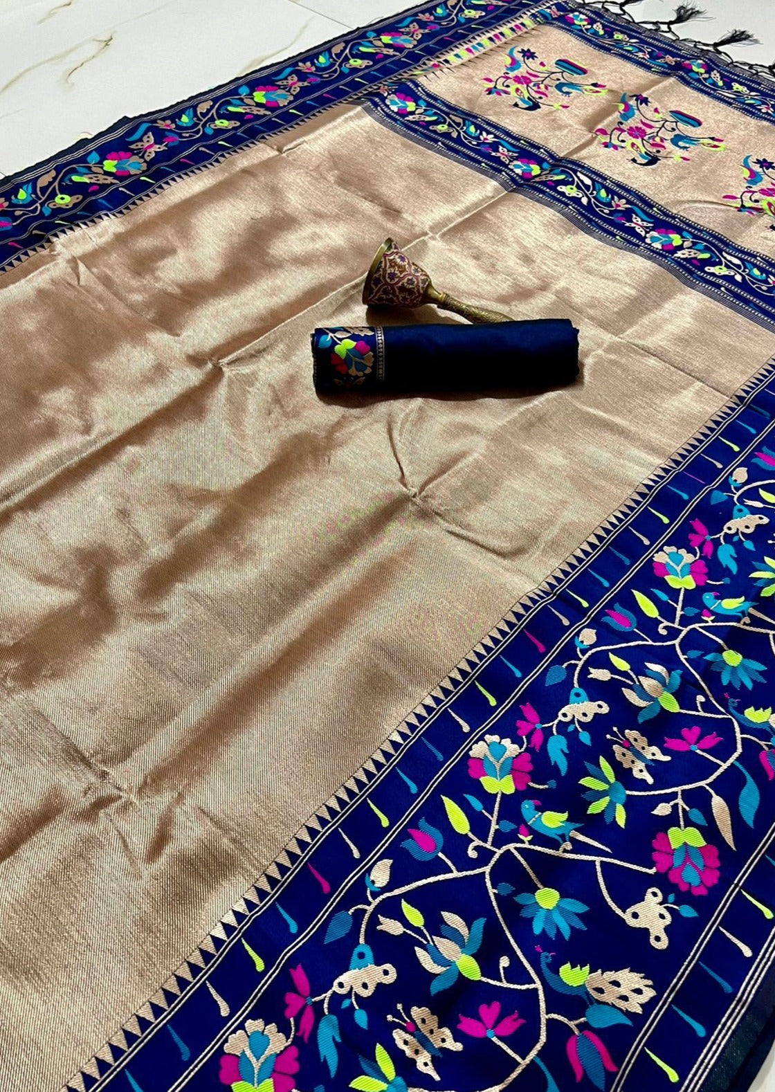 Kanchipuram Paithani Fusion Saree