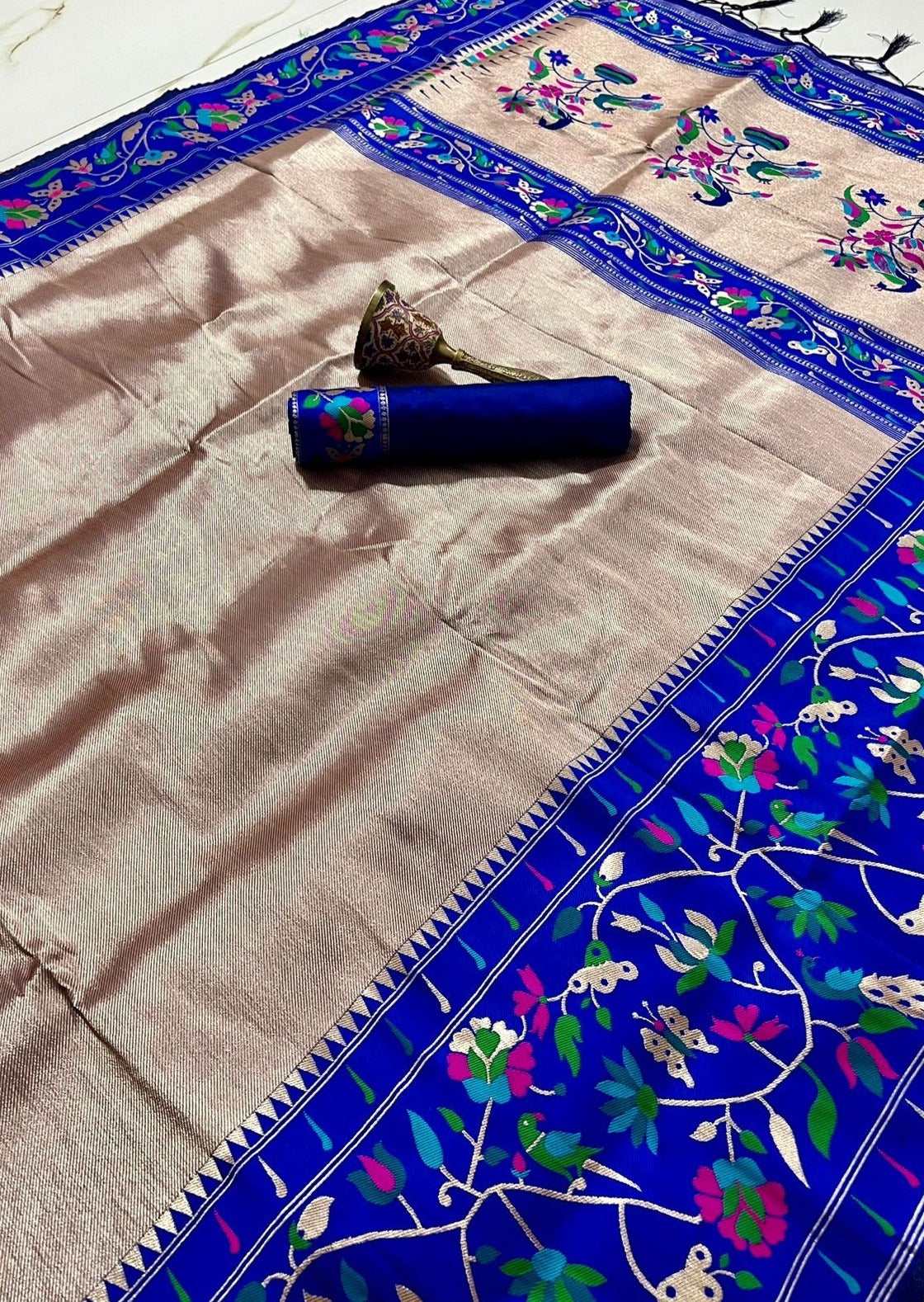 Kanchipuram Paithani Fusion Saree