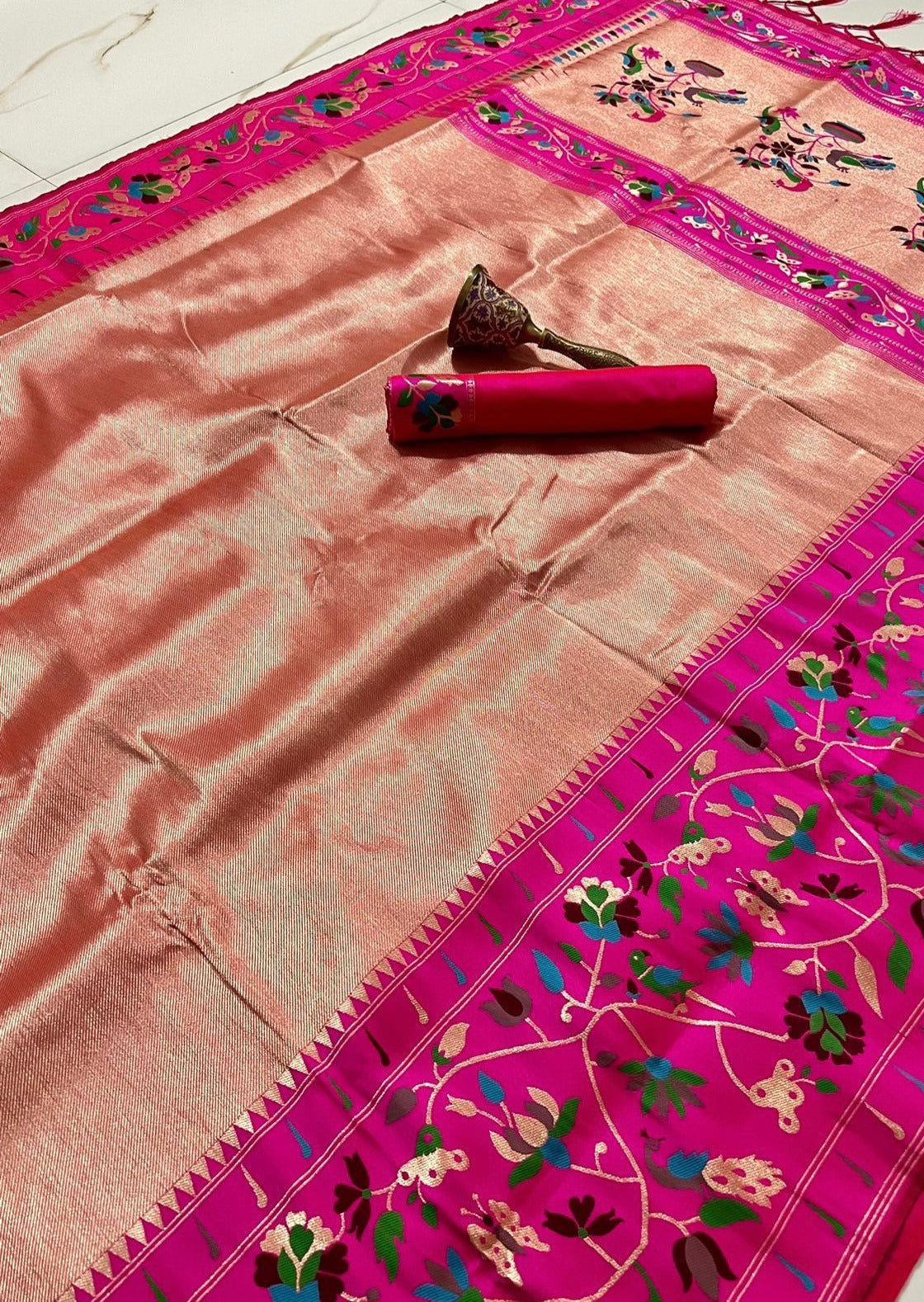 Kanchipuram Paithani Fusion Saree