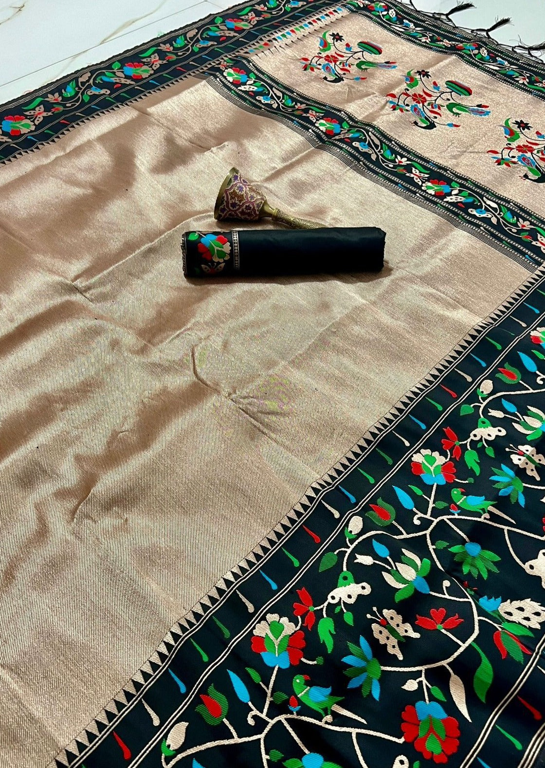 Kanchipuram Paithani Fusion Saree