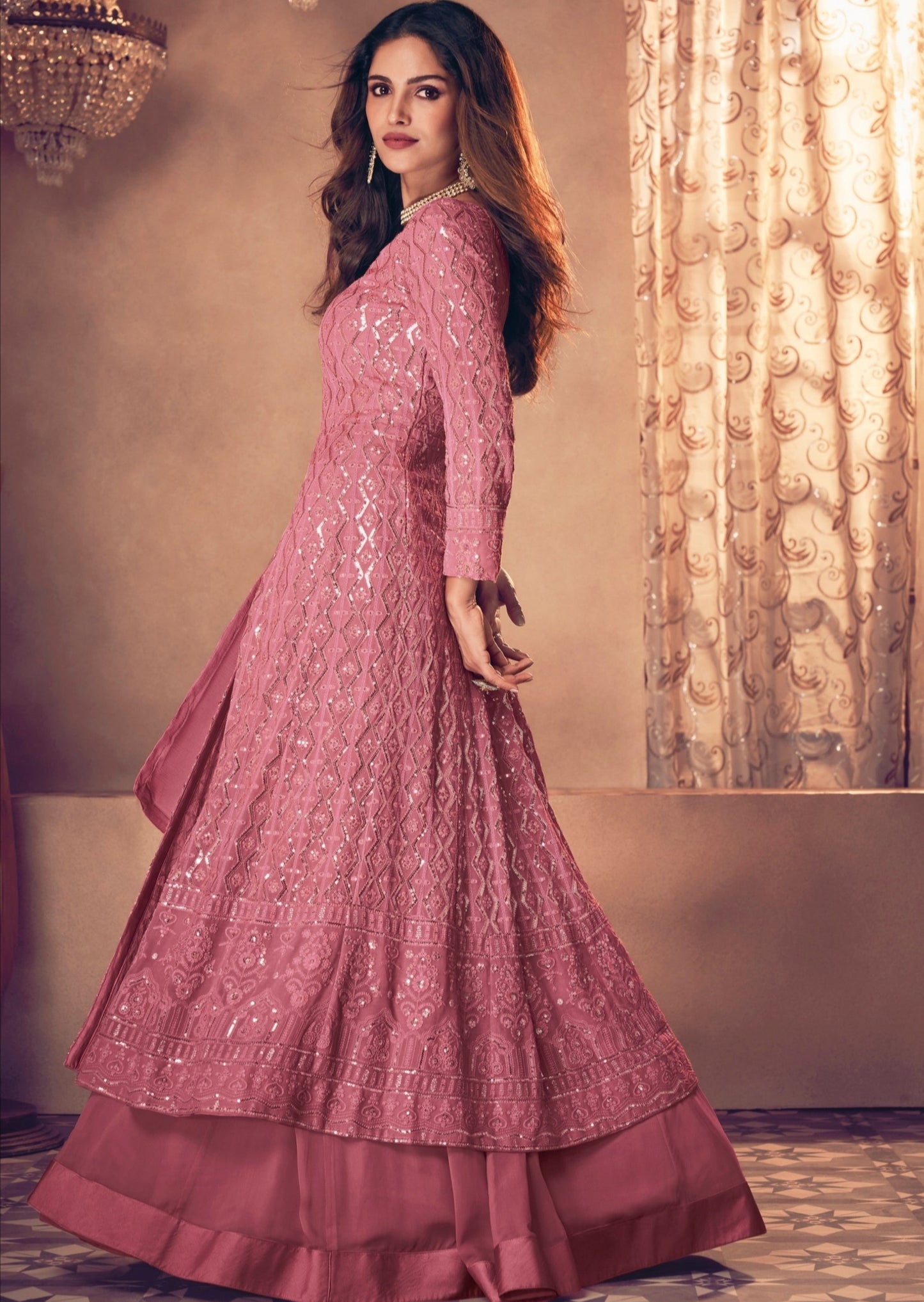Blush Pink Anarkali Suit