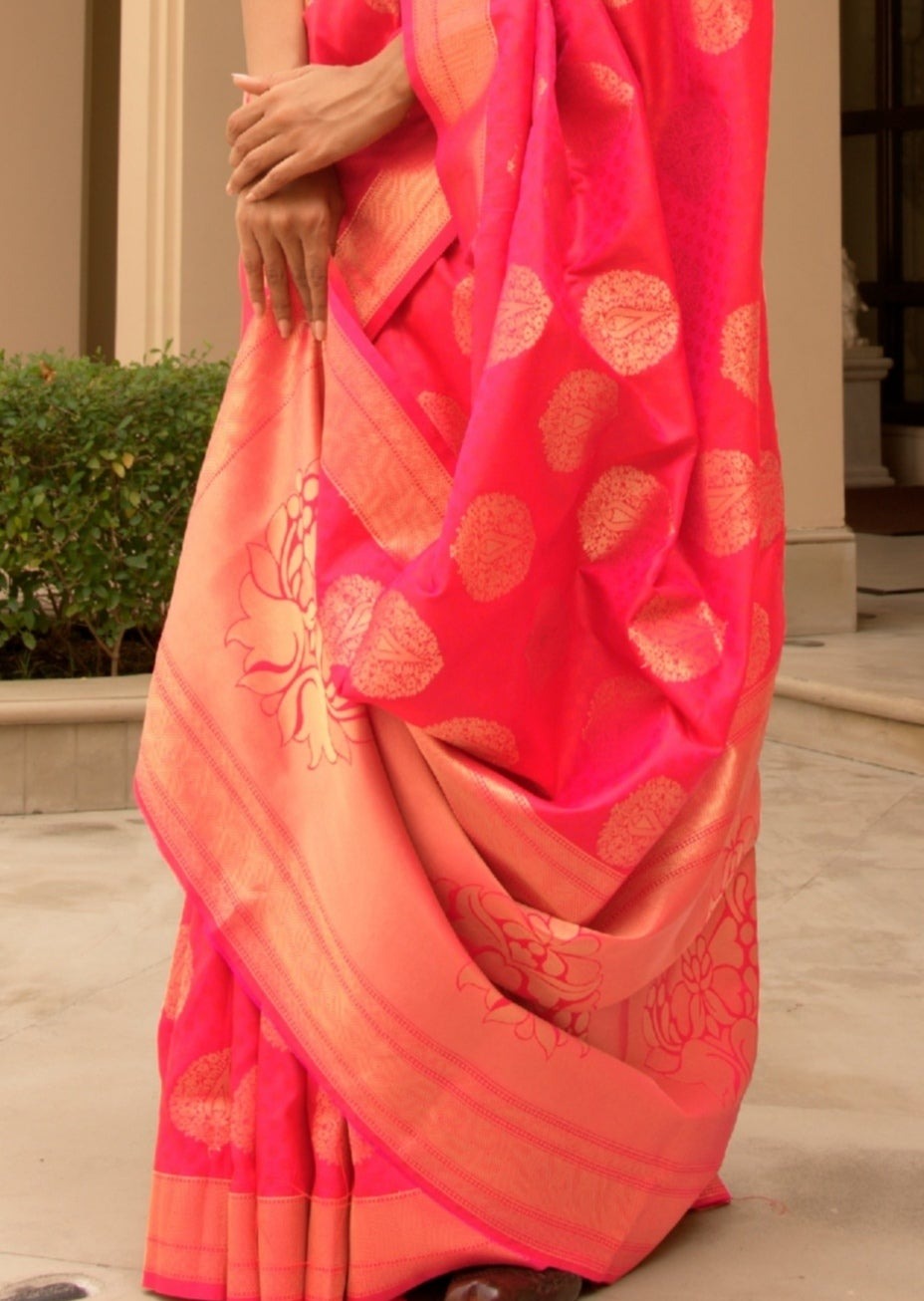 Banarasi Silk Red Handloom Bridal Saree