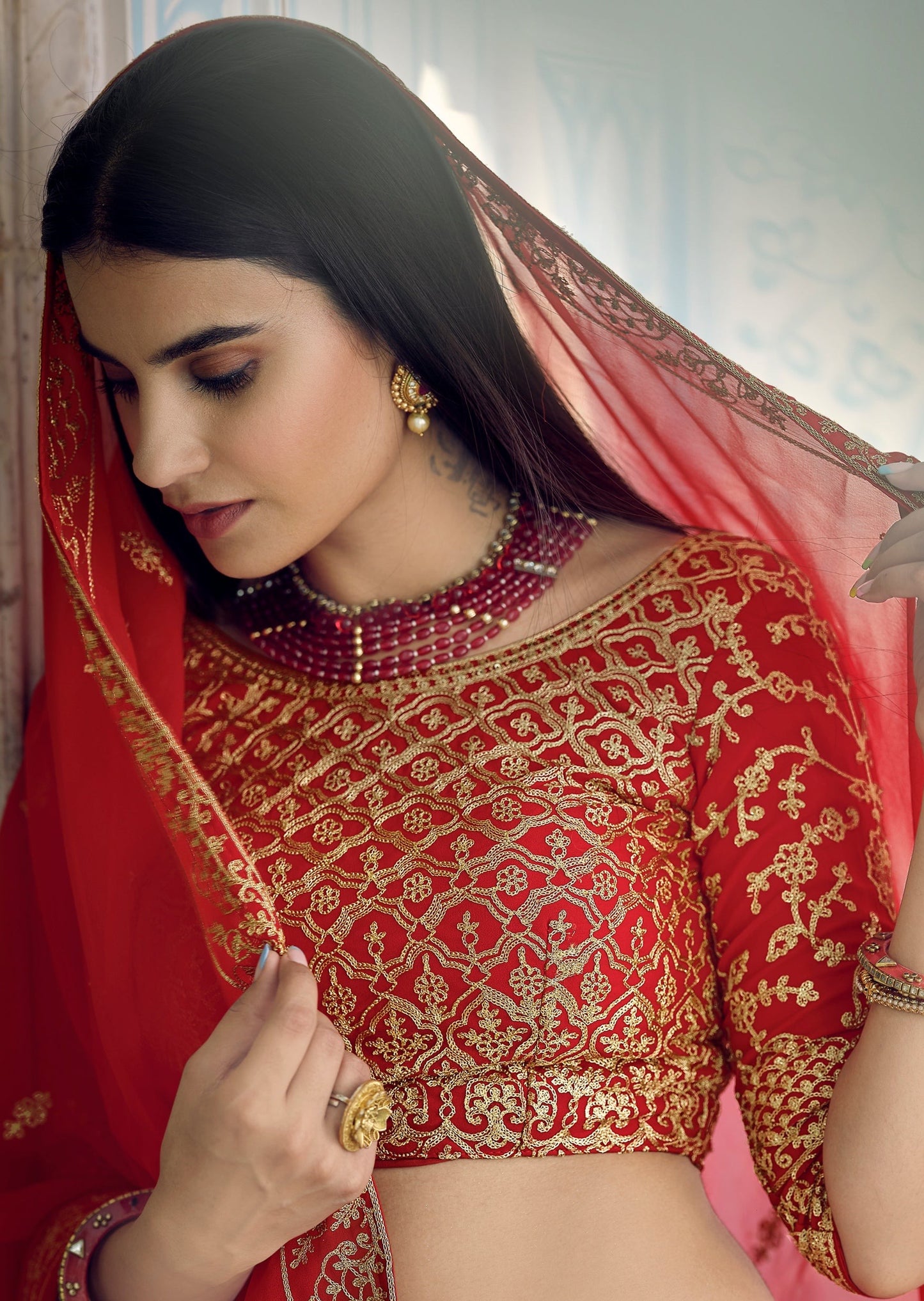Bridal Red Lehenga Choli