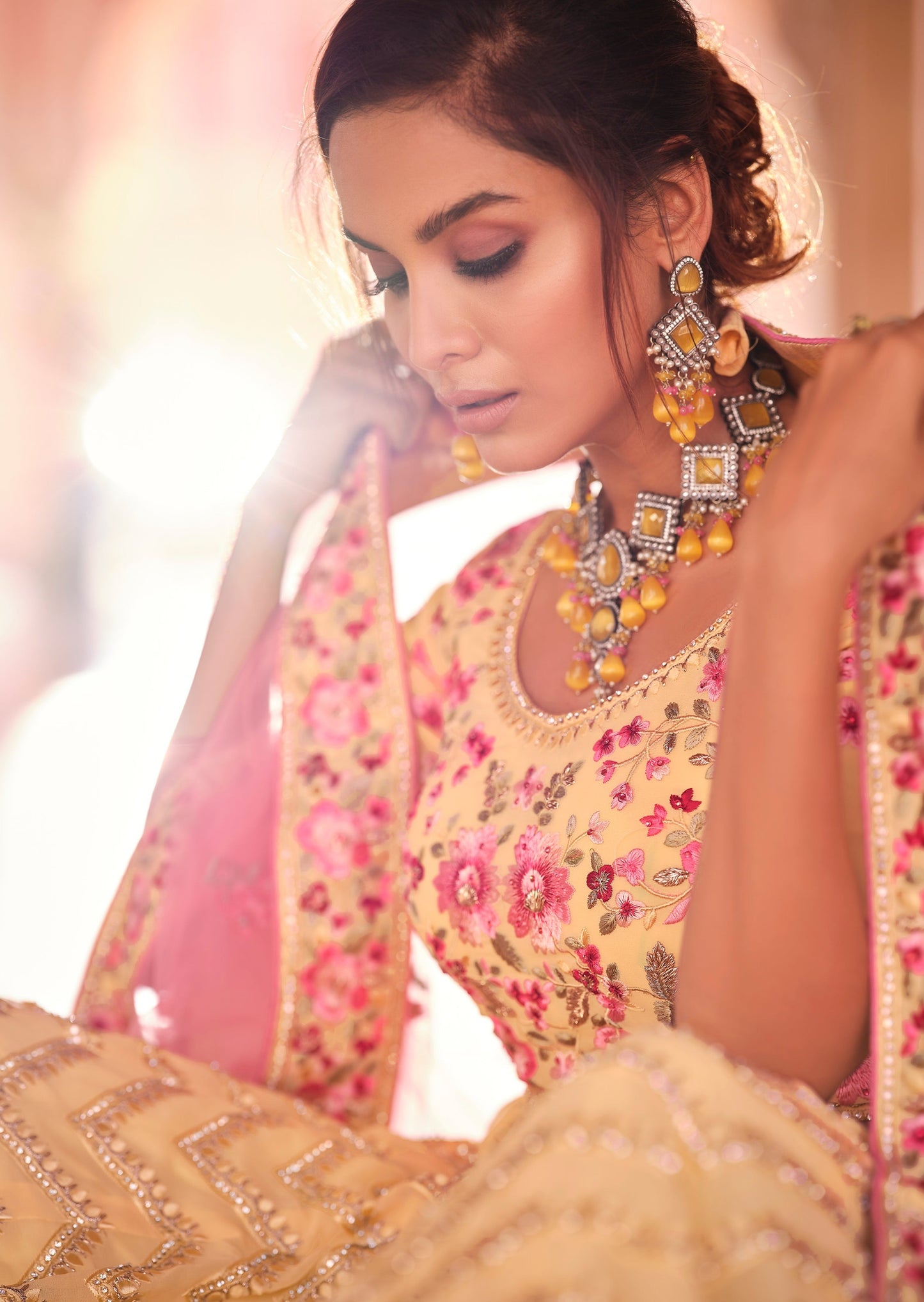 Yellow Bridal Lehenga Choli For Haldi