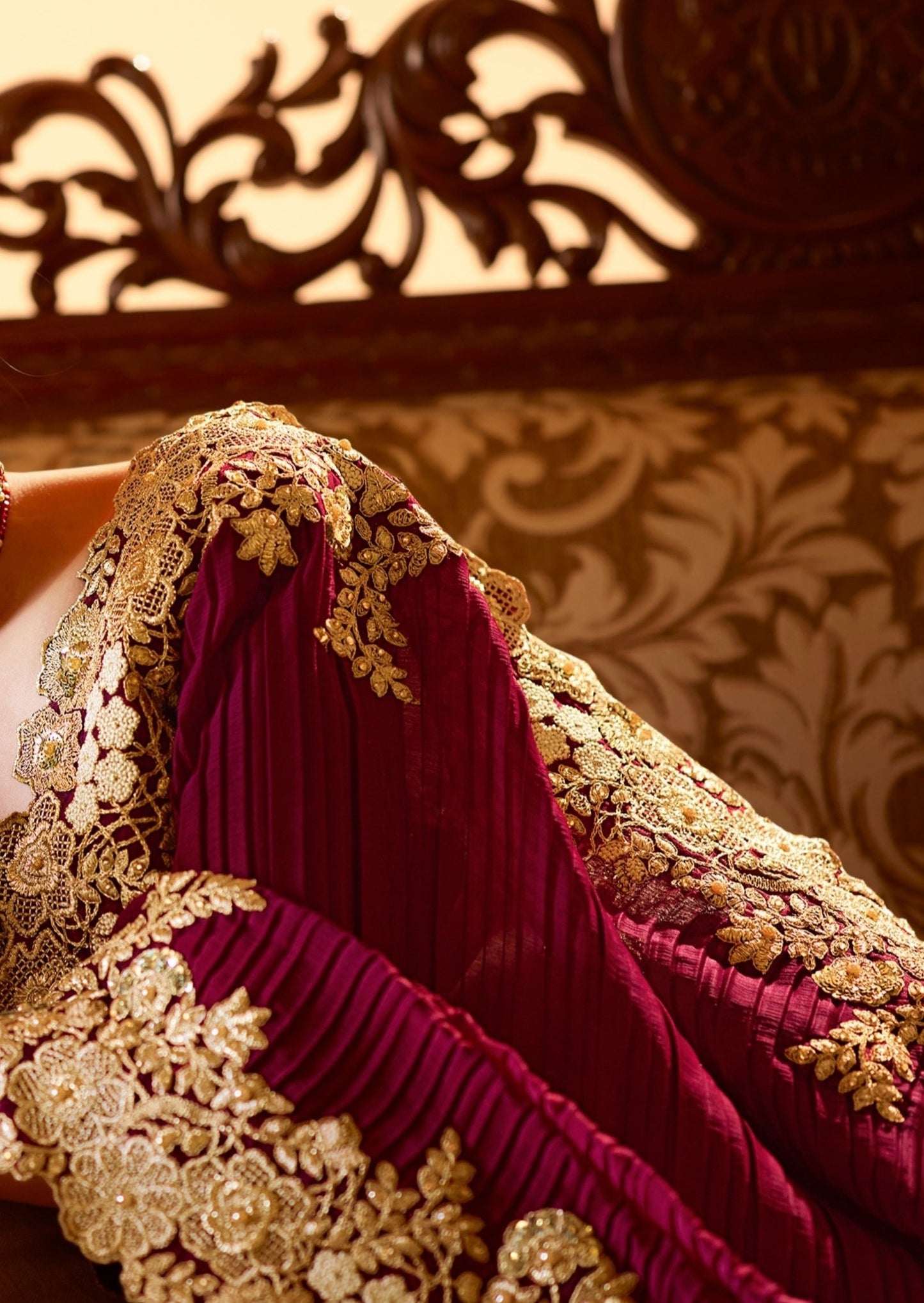 Party Wear Viscose Silk Maroon Designer Saree