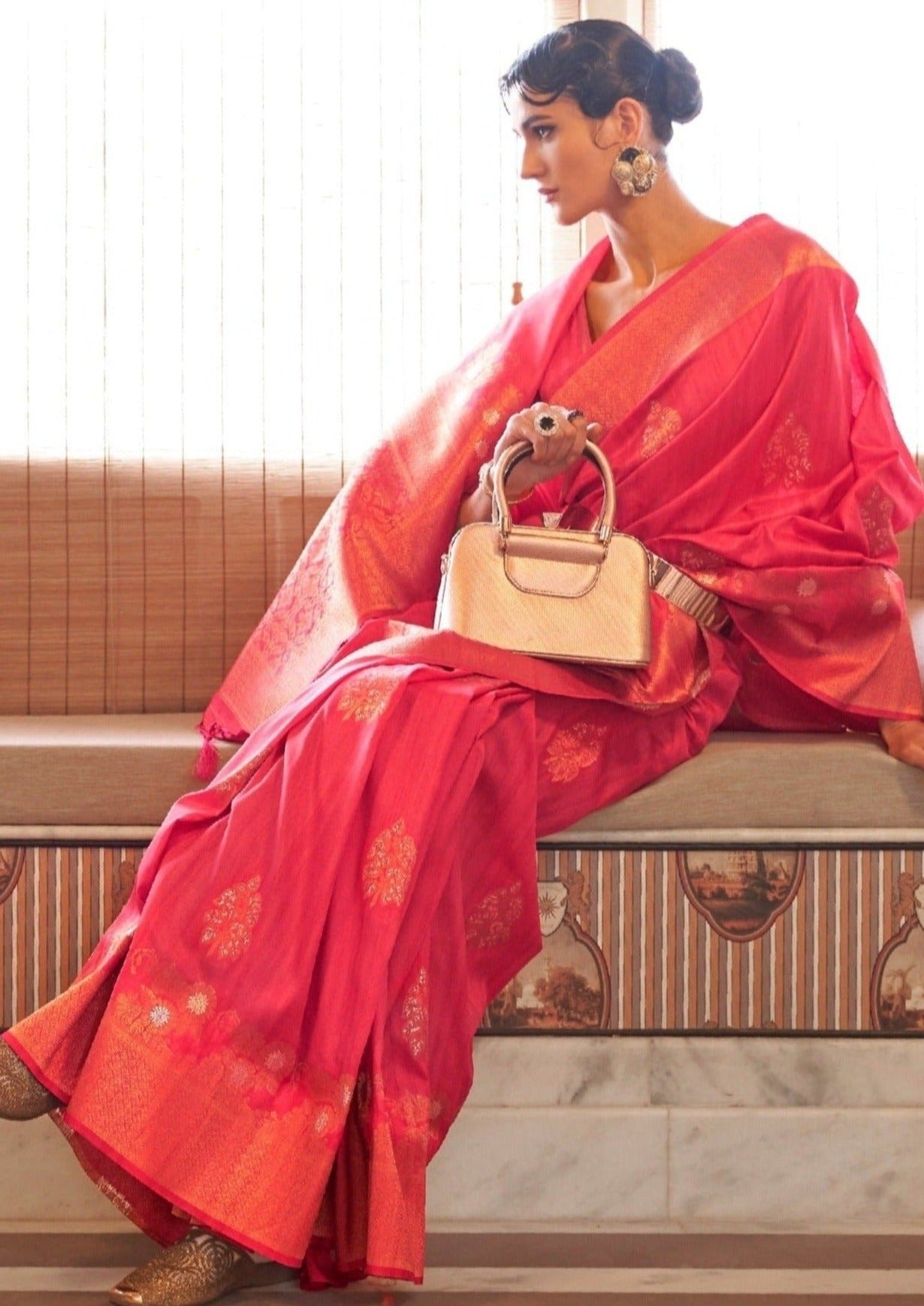 Tussar silk saree online shop