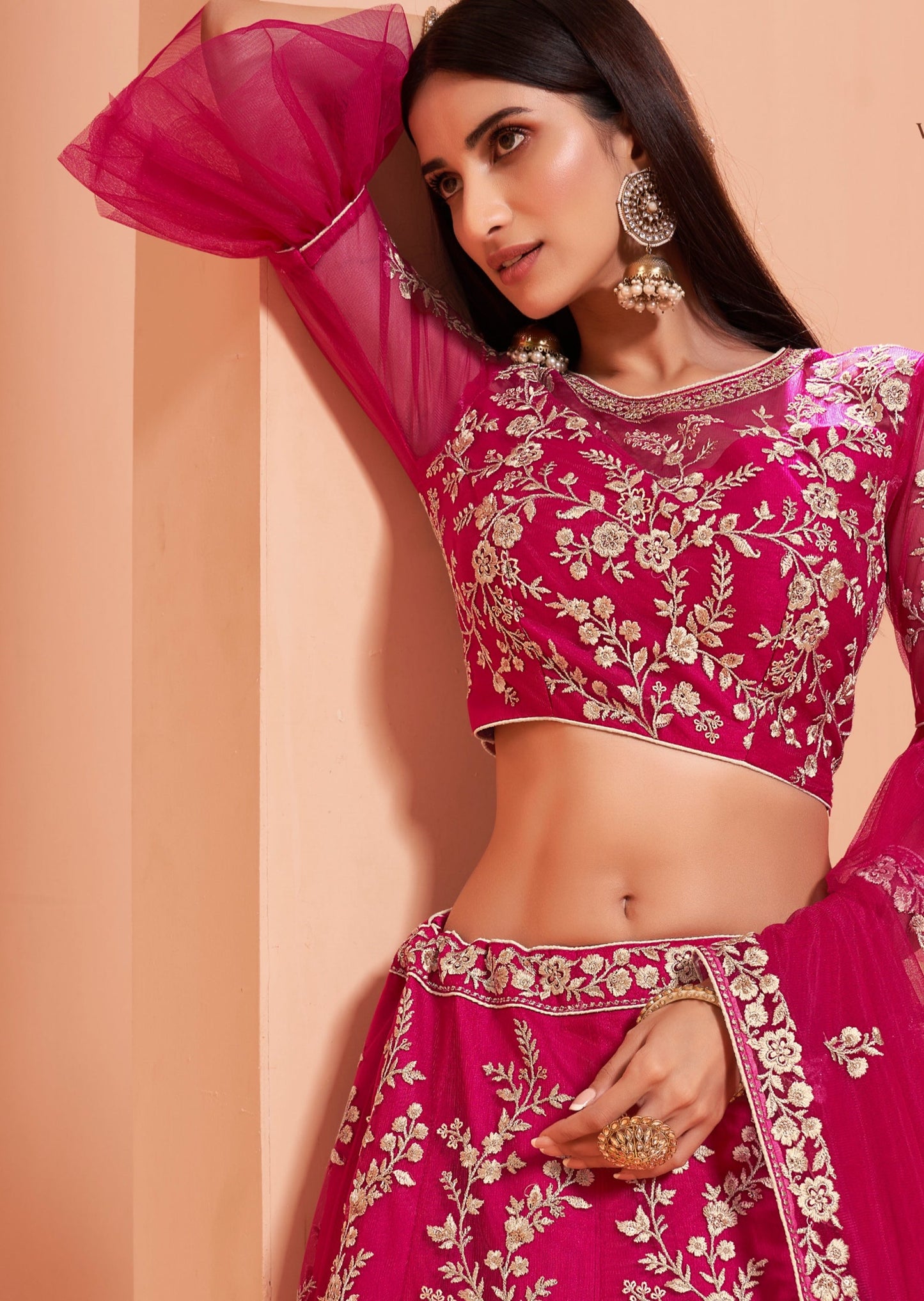 Red Bridal Lehenga