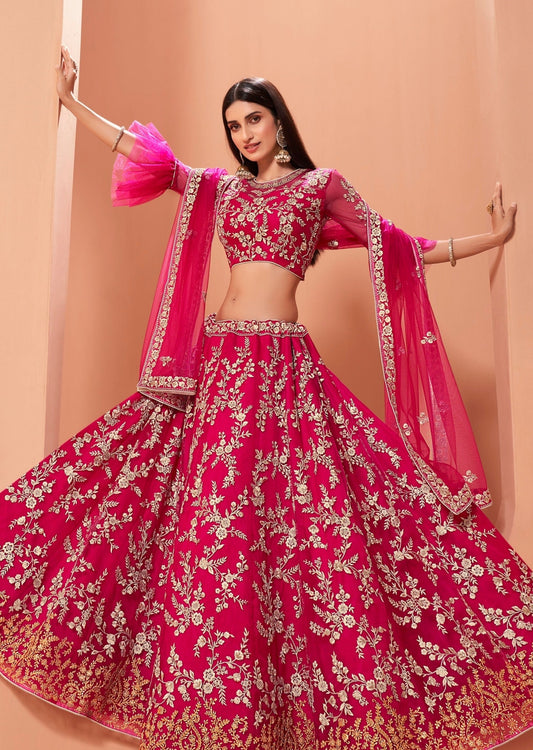 Red Bridal Lehenga