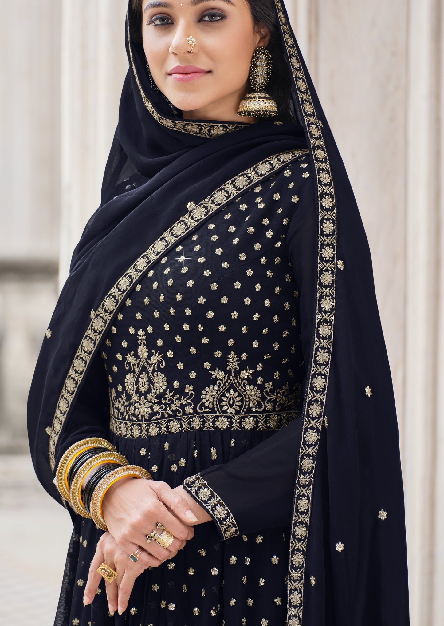 Royal Blue Salwar Suit With Dupatta
