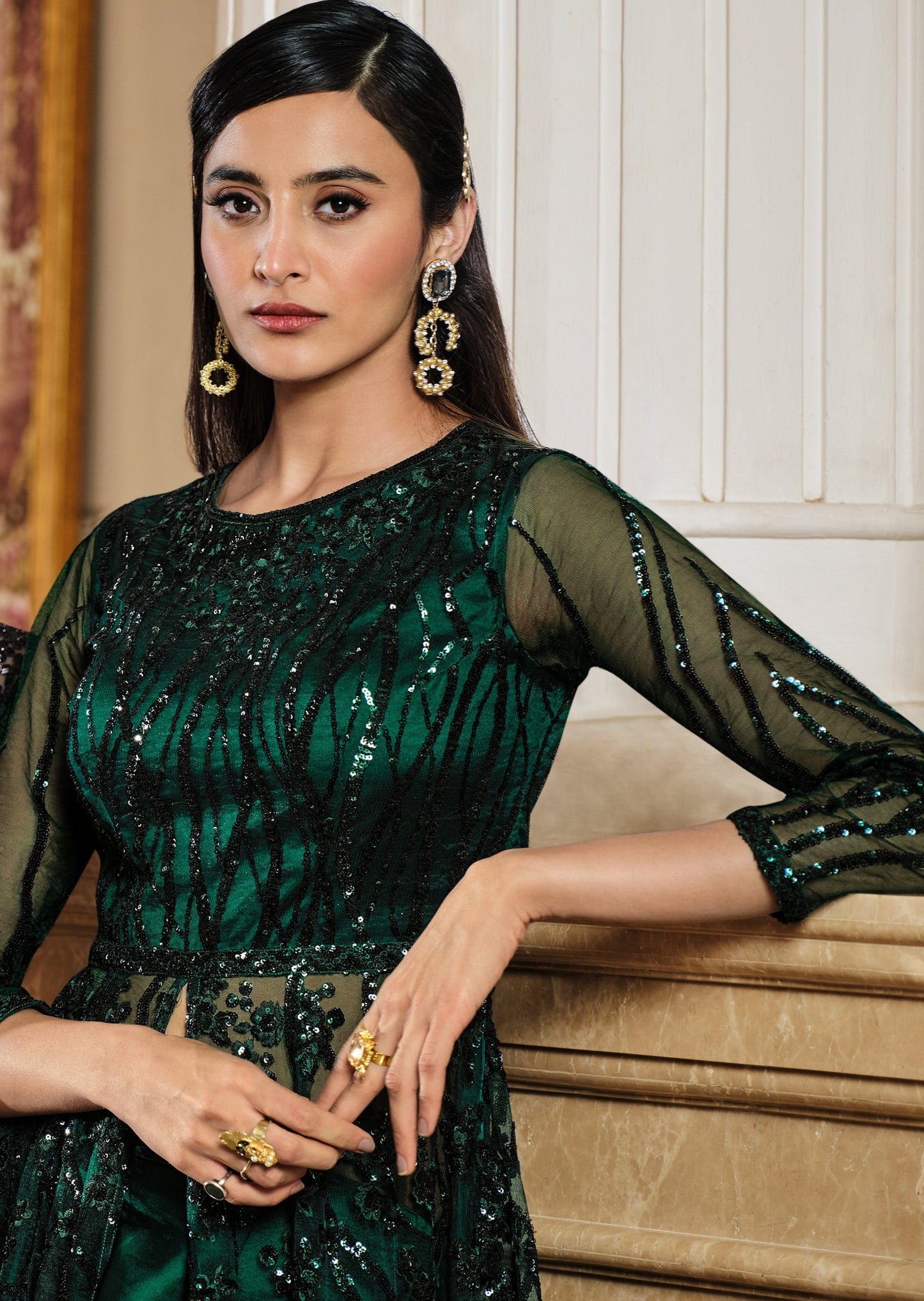 Royal Green Anarkali Suit