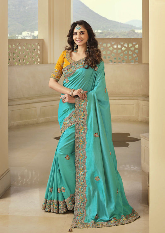 Pure Organza handwork saree