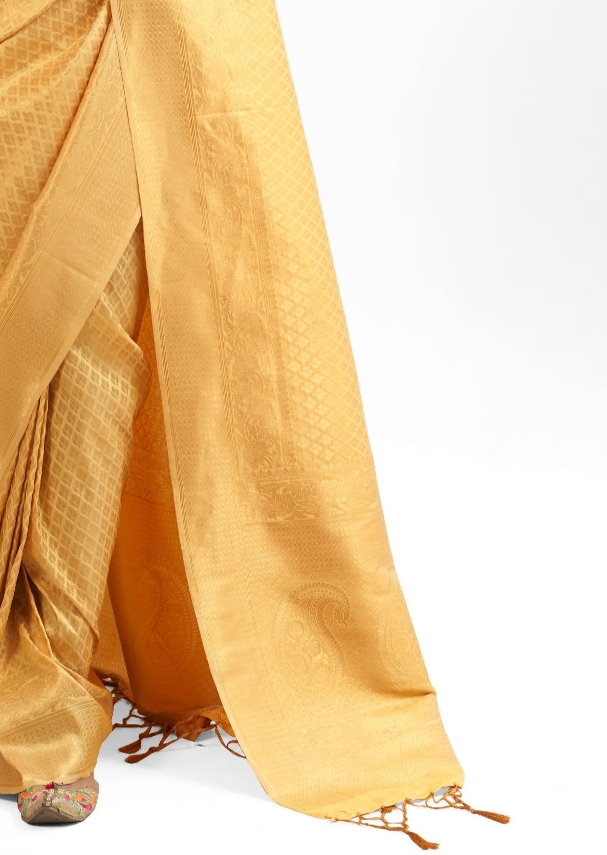 Yellow Kanjivaram Silk Saree