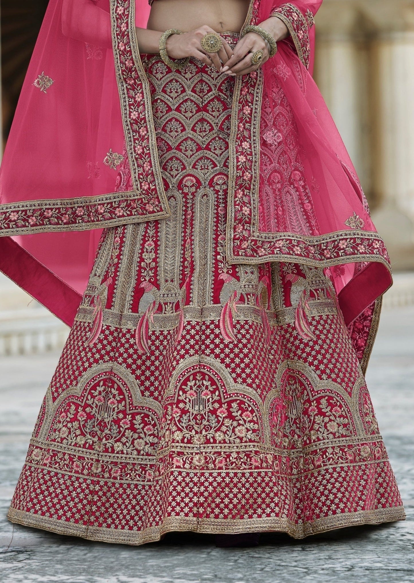 Red Bridal Lehenga Choli