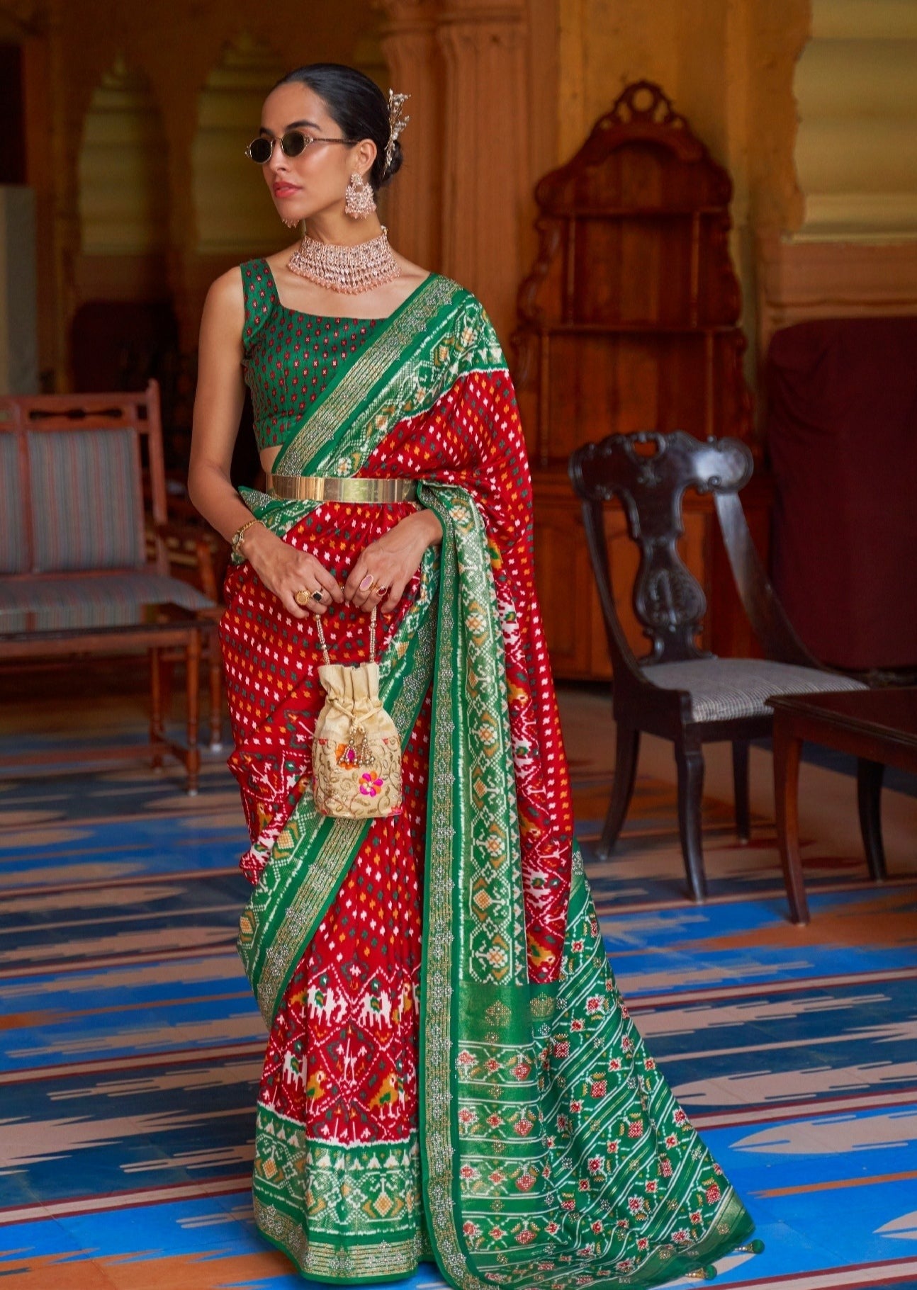 Red Patola saree online
