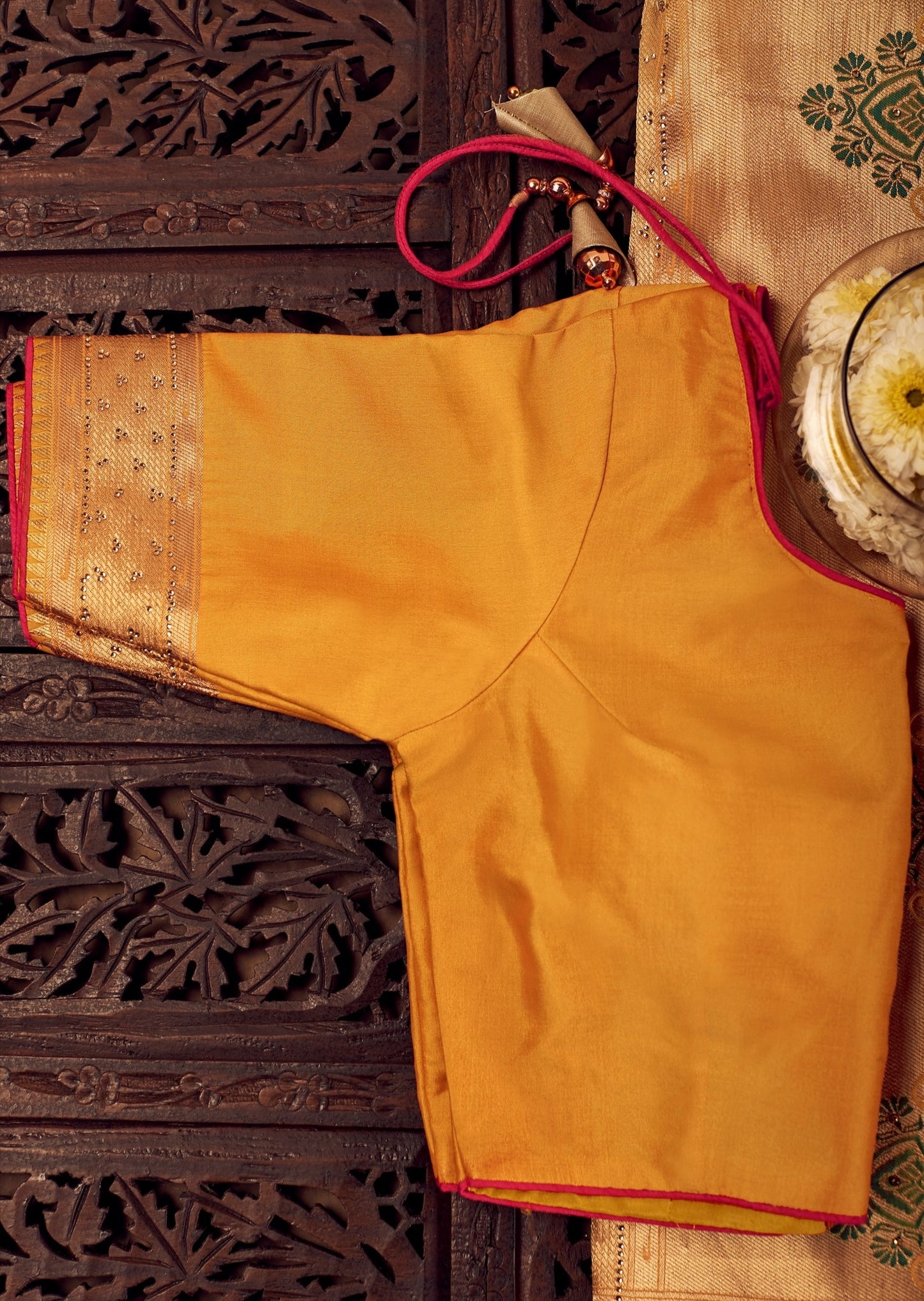 Pure Silk Yellow Paithani Saree with Two Blouses